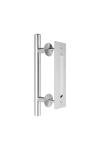 Choice 24cm Grain Barn Door Circular Door Handle Sliding Door Display Window Double-sided Circular Pipe Car