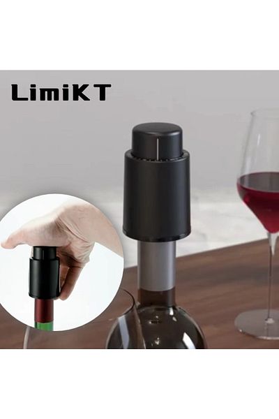LimiKT Sp-002 Push-type Vacuum Wine Bottle Stopper With Scale For Wine Storage Stopper