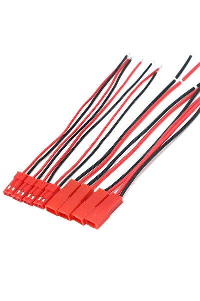 Choice1 100mm JST plug 20pcs 100mm 150mm 200mm JST Male Female Connector Plug For RC Lipo Battery Car Boat D