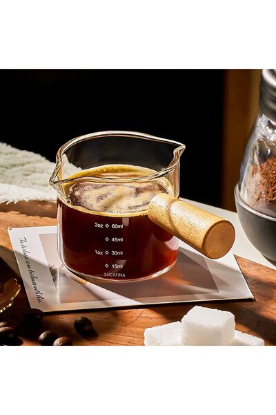 Choice <200ml 1pc [Hot Sales] 75ml Glass Espresso Measuring Cup Double/Single...