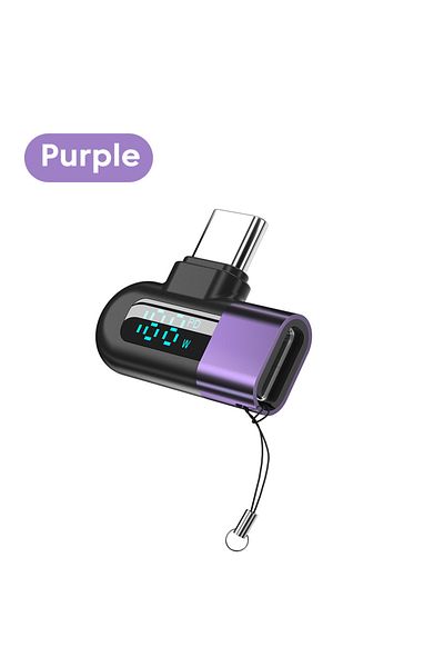 Choice Elough 120W Elbow USB C Adapter Type C to USB C OTG Connector Digital Display Fast Charging Data ...