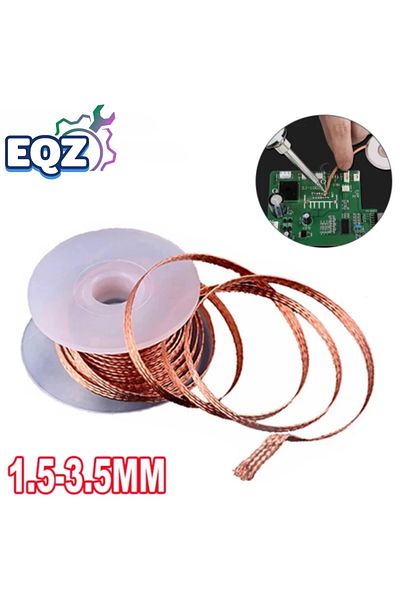 Choice 1.5-3.5mm Desoldering Mesh Braid Tape Copper Welding Point Solder Remover Wire Soldering Wick Tin...