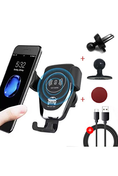 Vikefon شواحن لاسلكية سوداء بقوة 30 واط، شحن سريع للسيارة، متوافقة مع أجهزة آيفون 16، 15، 14، 13، 12 برو، XS ماكس، XR...