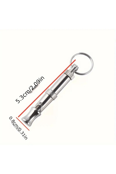 Choice1 صافرة فضية واحدة أو نصف صافرة للكلاب لإيقاف النباح، صافرة قابلة لتعدي...