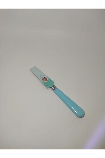 RAMDET Mini Cake Pastry Spatula Decorative Flower Printed Mini Pastry Spatula 21 Cm Small Spatula