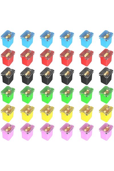 Daiertek 36pcs 36pcs Jcase Fuse Assortment Kit Automotive Low Profile Box Shaped Micro Cartridge Fus