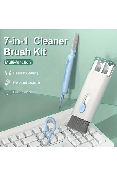 Choice Blue 7-in-1 Cleaning Kit For Electronics - Safely Clean Keyboards, Earphones, Headsets, Ipads, And P