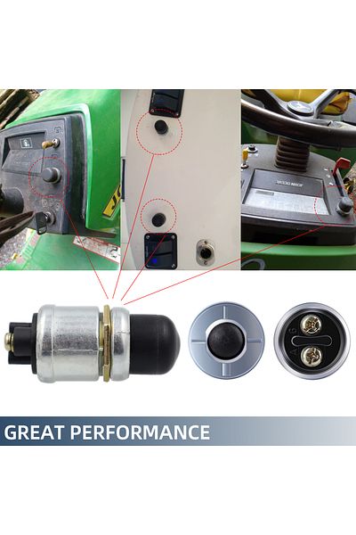 Choice 60A 12V DC Ignition Starter Switch Truck Engine Start Waterproof Push Boat Starter Horn Replaceme...