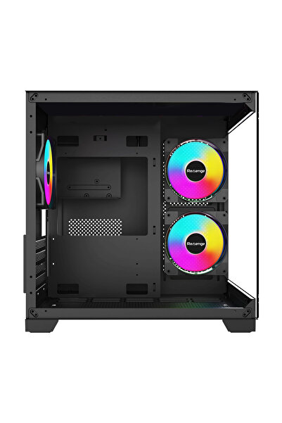 Revenge Nova Siyah 3 Rgb Fanlı Temperli Cam Panel M-atx Gaming Oyuncu Bilgisayar Kasası