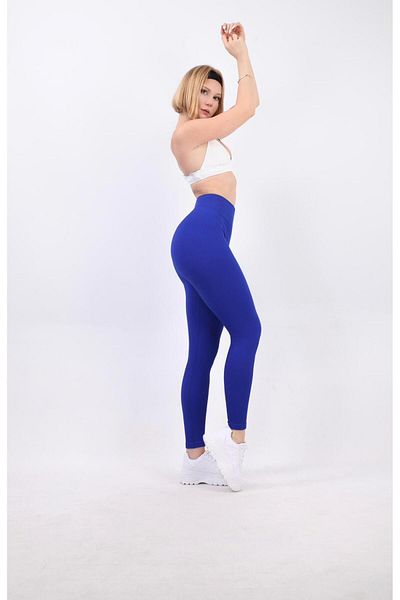 Koza Butik Colanți de fitness pentru femei cu talie înaltă cu nervuri 16433 0028-25