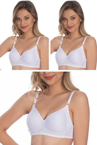 AKALA مجموعة من 3 حمالات صدر إسفنجية بدون سلك بدون دعم 3051