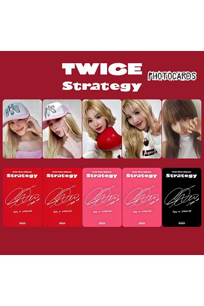Kpop Dünyasi Twice Sana'' Strategy'' Photocards Set