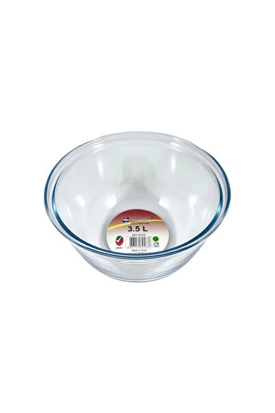 AVCI HOME MAKER وعاء زجاجي للخلط والخبز، سعة 3.5 لتر - شفاف