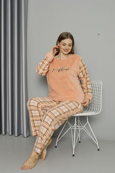 shopshop Copy - Women's Well Soft Plus Size Fleece Plush Pajama Set-20078