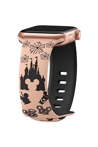 Alstrap Apple Watch 11-10 42mm 6 7 8 9 Se 38 40 41mm Uyumlu Lazer Kesim Desen...