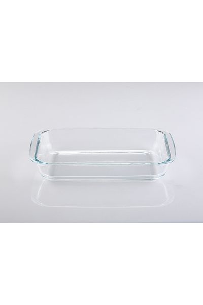 AVCI HOME MAKER Rectangular Glass Baking Dish, 1.5 Lt Capacity, 29.7X17.7 Cm Diameter, 5 Cm Height - Clear