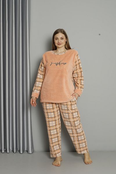 shopshop Copy - Women's Well Soft Plus Size Fleece Plush Pajama Set-20078