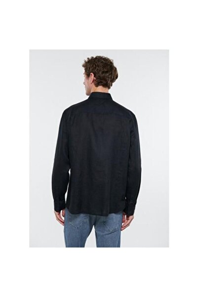 Mavi Siyah Erkek Gömlek M0210492-900