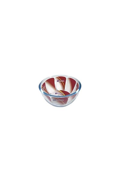 AVCI HOME MAKER Mixing And Baking Glass Bowl, 0.5 Lt Capacity, 6.5 Cm Height, 14 Cm Diameter - Clear