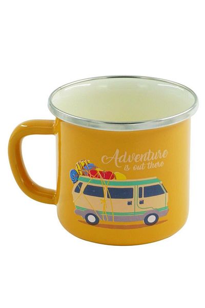 Orcamp Out-1900 Yellow Retro Enamel Caravan 180 ml Mug