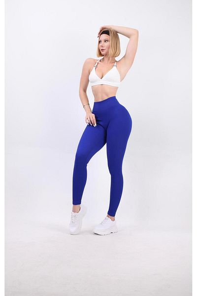 Koza Butik Colanți de fitness pentru femei cu talie înaltă cu nervuri 16433 0028-25