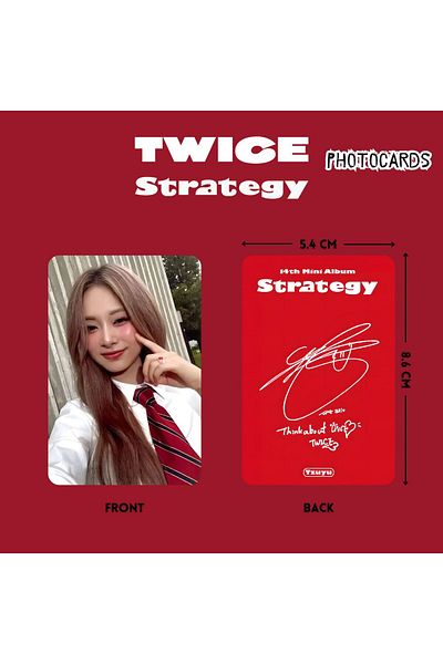 Kpop Dünyasi مجموعة بطاقات الصور TWICE Tzuyu ''Strategy''