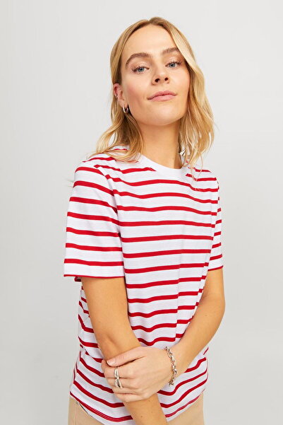 Jack & Jones Γυναικείο ριγέ κοντομάνικο μπλουζάκι - Anna