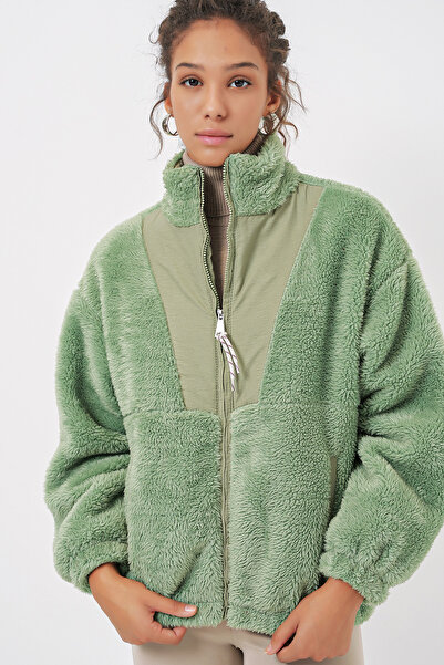 Bigdart 5194 Γυναικείο Λούτρινο Παλτό Μπουφάν - E.Green