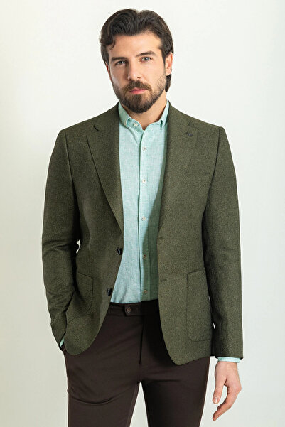 SARDINELLI Özel Tasarım Mono Yaka Torba Cep Ceket