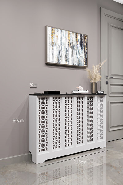 BAGAX Ayasofya Model, Beyaz Üstü Siyah Renk,iç Ölçü 116 Cm Dış Ölçü 120 Cm Pe...