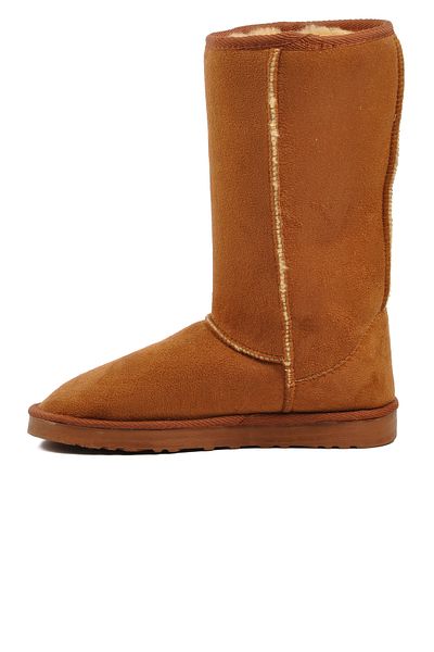 AYAKMOD Tan Suede Γυναικείες Μπότες