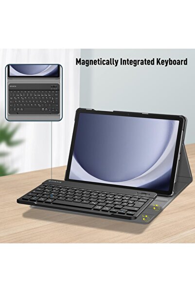 Fogy Samsung Galaxy Tab A11 Plus/A9+ Plus 11INÇ 2025 Case Uyumlu Bluetooth Türkçe Q Klavyeli Kılıfı