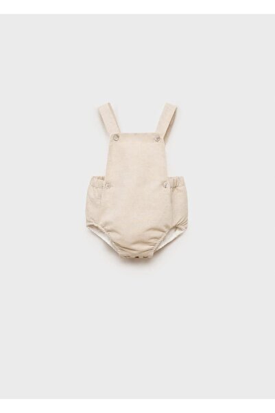 MANGO Baby Памучен гащеризон от една част