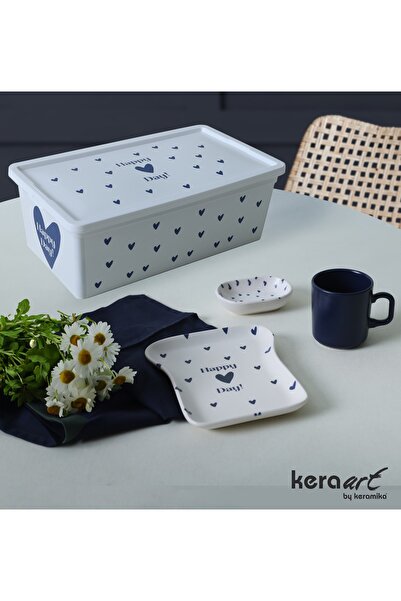 Demet Çeyiz Aksesuar Single Breakfast Set - Storage Box Gift