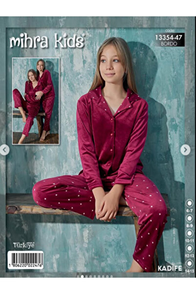 Mihra Kadife Pijama Takım Çocuk 13354-47
