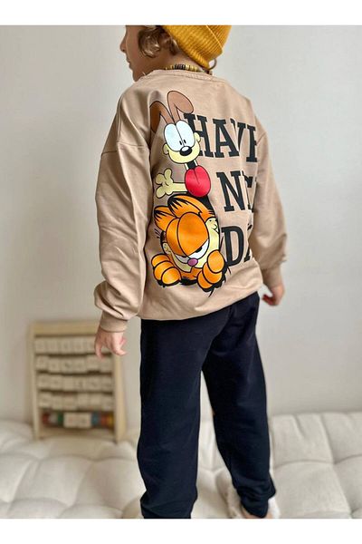 YİGİT BUTİK Garfield Printed Yigit Boutique Boys' Set