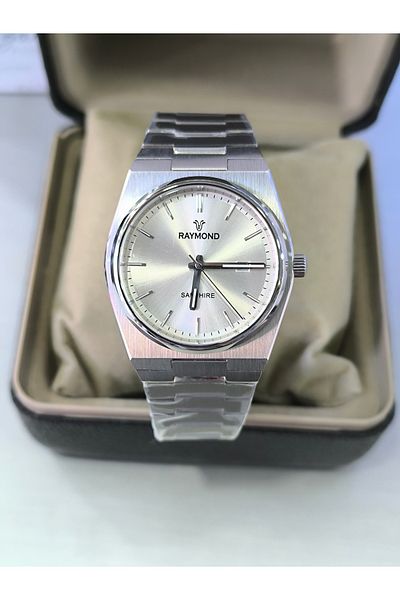 Raymond Sapphire Glass Steel Sports Men's Wrist Watch