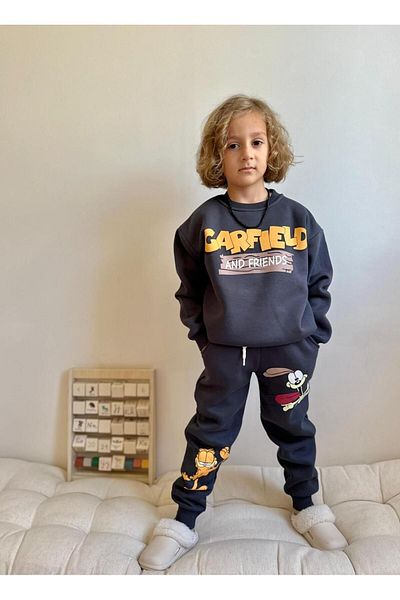 YİGİT BUTİK Yigit Boutique Garfield Printed Boys' Set