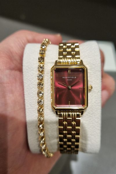 Rosefield Rosefield Gold Yellow - 3 Atm Waterproof Women's Wrist Watch with Bracelet Gift