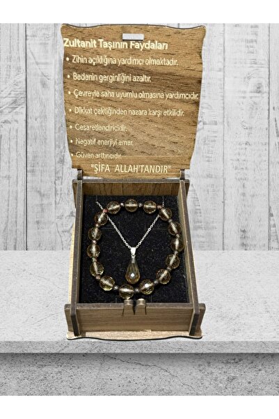 Nira Hediyelik Zultanit Taşı Kolye ve Bileklik Takım