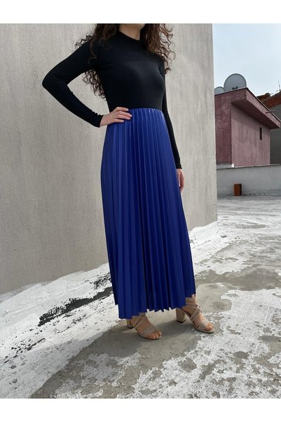520CK PLEATED SKIRT / BLUE - TESETURER SKIRT