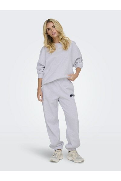 ONLY Onldeborah Club Grey Sweatpants - Ανοιχτό γκρι 15337267