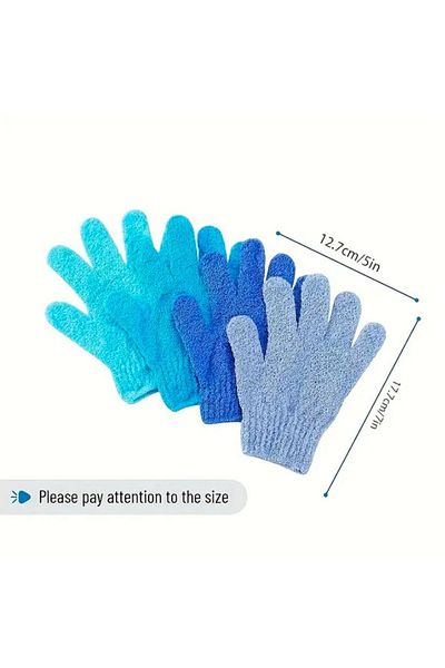 miatamer 1 Pair of Exfoliating Gloves, Body Exfoliating Gloves Bath Washcloth and Scrub Massage Gloves