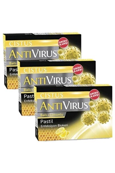 CISTUS Antivirüs Ballı Limonlu Pastil 10'lu 3 Adet