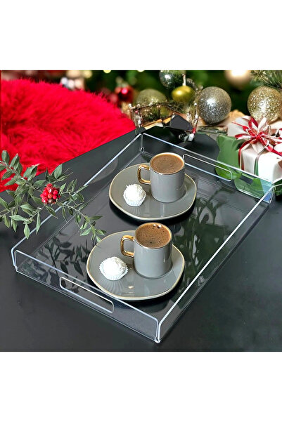 HomeSide Pleksi Şeffaf Akrilik Modern Tepsi