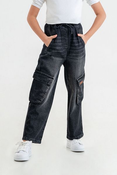 GİYİCEM TEKSTİL Girl's Elastic Waist Trousers 2131