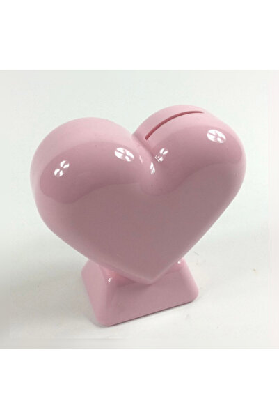 abnturk Pembe Renkli Kaliteli Plastikten Üretim Kalpli Kumbara 10 Cm