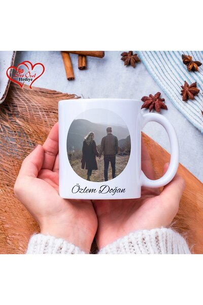 VUAO Kişiye Özel Fotoğraflı ve İsimli Kupa Bardak Resimli İsme Özel Kupa Doğu...