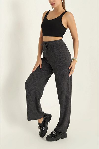 RE7EDİ Pantaloni oversize negri ESCOBAR - Model