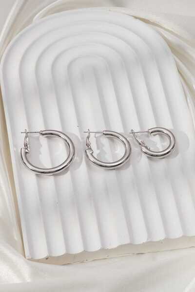 MRK أقراط نسائية 3 قطع 3 أطوال متعددة